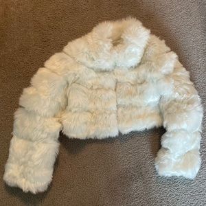 Faux Fur Cropped Jacket